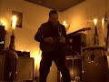 Evil Masquerade guitarist Henrik Flyman in the studio.