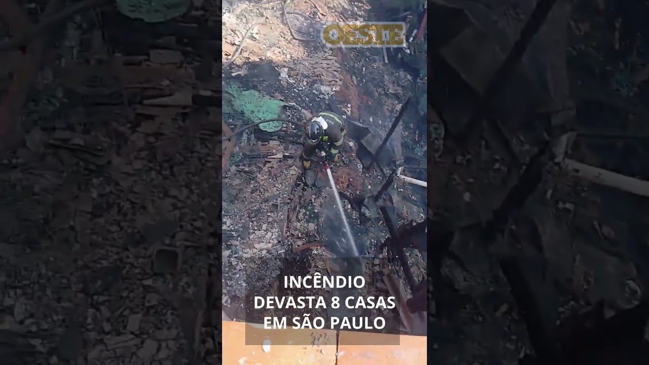 Incêndio Devasta 8 Casas Em São Paulo