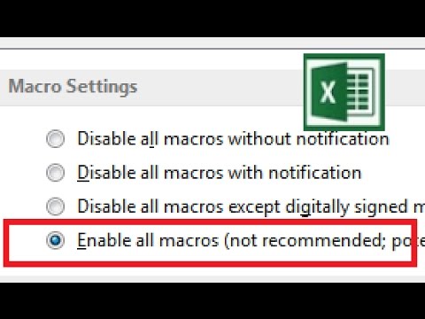 how to enable macros in excel 2010