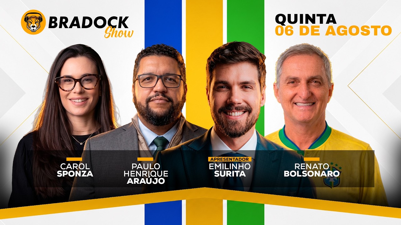 🔴 AO VIVO COM RENATO BOLSONARO, EMILINHO, CAROL SPONZA E PHVOX | Bradock Show - 06/08/2026