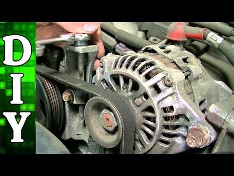 Subaru 2.5L Alternator, Power Steering Pump and AC Compressor Belt Replacement