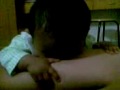 Baby make funny sounds