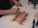 Spray Dying Paper with Glimmers - www.Paperstudio.com