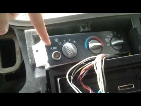 DIY GM Rear Defog / Heater Timer Control Unit replacement