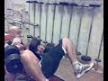 52kg/115 pound dumbbell presses x 4