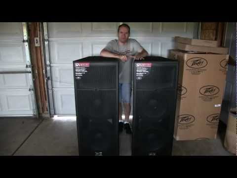 Peavey - Unboxing of a pair Peavey SP4 BX's. Enjoy! Rate, Comment, & Subscribe. Thanks. Link: http://www.guitarcenter.com/Peavey-SP-4BX-3-Way-Passive-PA-Speaker-Cabin...