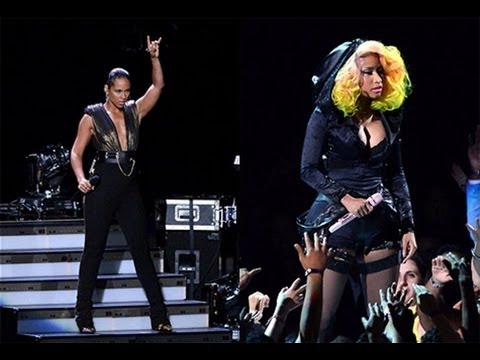 Nicki Minaj 2012 on Nicki Minaj Alicia Keys Perform Girl O