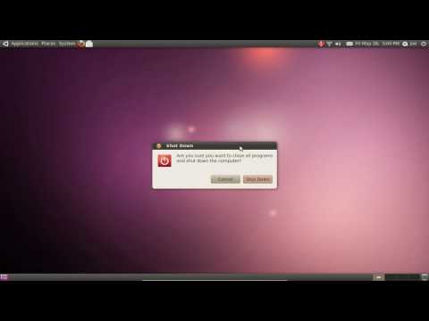 how to shutdown ubuntu properly