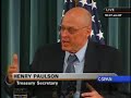 11/25 Paulson 5/5 \"Congress Na�ve to think one BILL be enough\"  Man disappears behind curtain!