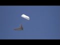 Hang gliding rescue parachute opening Hang gliding rescue parachute opening