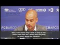 Pep Guardiola has announced today his decision not to keep coaching FC Barcelona. 