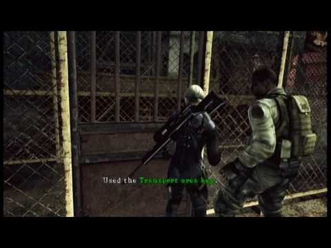 Resident Evil 5 'Desperate Escape' - First Agitator Majini Appearance (Shoot the Messenger)