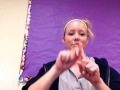 ASL video on food
