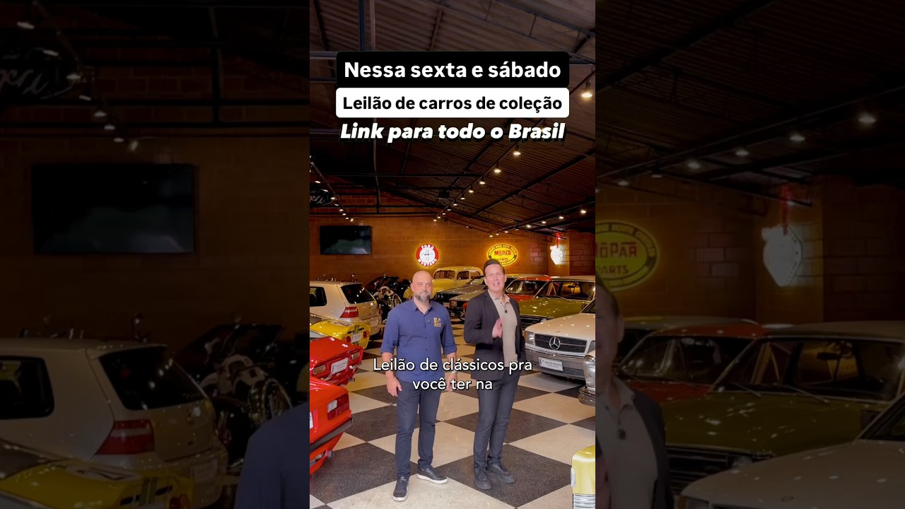 Nessa sexta e sábado: Leilão de carros de coleção. Link para todo o Brasil
