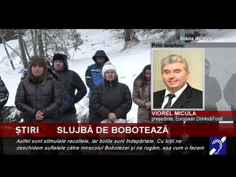 Slujba de Bobotează, binecuvântare la Stâna de Vale