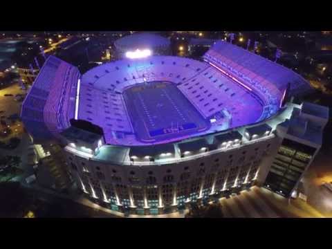Video: Drone Captures Tiger Stadium Glowing At Night