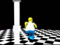 Animación de Homero bailando El Beso del Osito