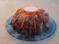 Dry Ice Erupting Volcano Cake