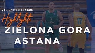 Hightlits of the match — VTB United league:  «Zielona Gora» vs «Astana»