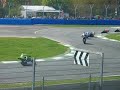 crash of ruben xaus in the first manche of race's imola.