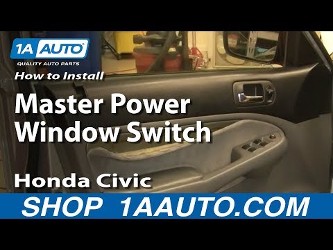 How To Install Replace Master Power Window Switch Honda Civic 01-05 1AAuto.com