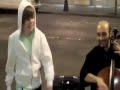 Justin Bieber doing the M00NWALK