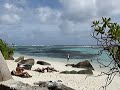 Manu walking to Anse Source d\