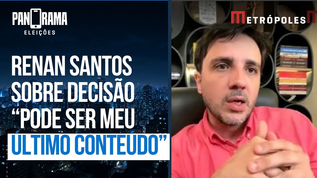 Renan Santos se pronuncia sobre decisão de Toffoli: "Pode ser meu último conteúdo"