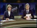 Paul Udell and Rita Channon. Mark Thompson, weatherman, far left, and Tom Nettles, sportscaster, far right.