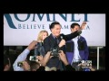 Mitt Romney glitter bombed
