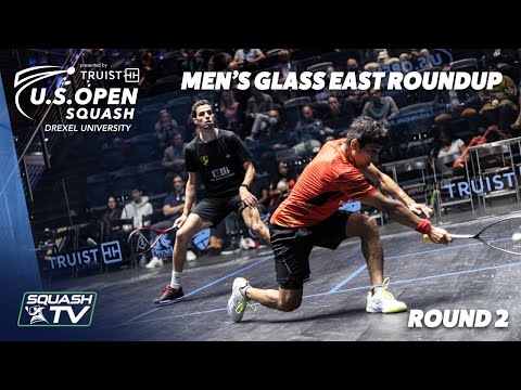 Squash: U.S. Open 2021 - Men's Glass East Roundup - Rd 2