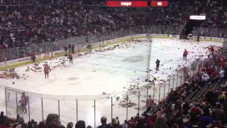 Cincinnati Cyclones Teddy Bear Toss 2013