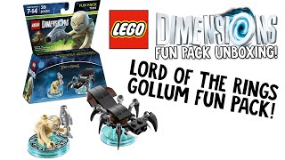 LEGO DIMENSIONS LORD OF THE RINGS GOLLUM FUN PACK UNBOXING!!! (LEGO Set No. 71218)