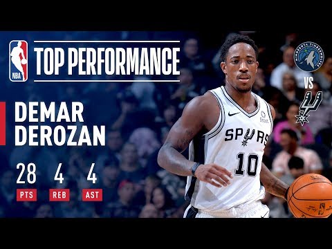Video: DeMar DeRozan Season Debut With The San Antonio Spurs | October 17, 2018