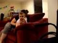 Hanging out in Tracy's basement