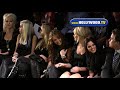 Miley Cyrus watches boyfriend at Christian Audigier show Miley Cyrus watches boyfriend at Christian Audigier show