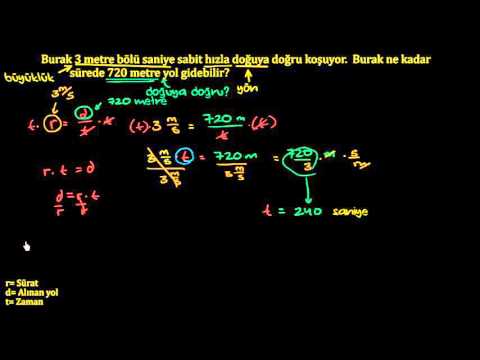 FİZİK - DÜZGÜN DOĞRUSAL HAREKET