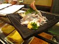 Live fish served in Japanese sushi restaurant Live fish served in Japanese sushi restaurant