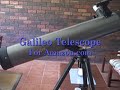 Telescope - Galileo FS-80 K-800 800 x 80mm Yoke Mount Reflector.wmv