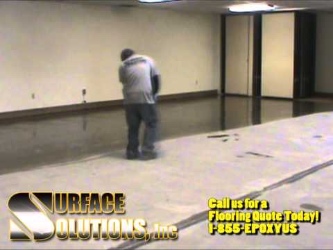 Decorative Flake Epoxy Flooring Application