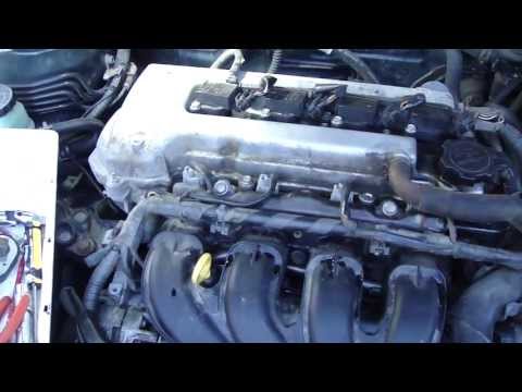 How to change fuel injectors in Toyota Corolla VVTi engine.Years 2000-2007.