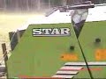Mid roll baler in hay Mid roll baler in hay