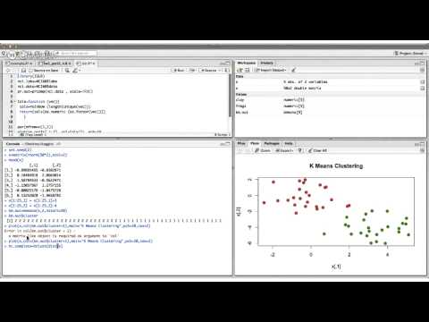 how to perform k means clustering in r