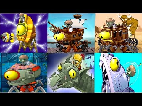 bosses - Plants vs. Zombies 2 - All 6 Worlds Zomboss Battles / All Zombot Bosses Gameplay (HD) ❤ Become a Zombie! ➥ http://bit.ly/IULITM ❤❤ PvZ Full Playlist ➥ http:/...