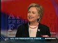 afl cio democratic debate aug 07 2007 part 1