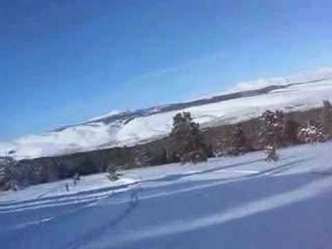 Спуск на лыжах. Саракамыш