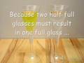Conical glass illusion