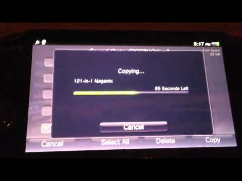 how to put psp games in ps vita