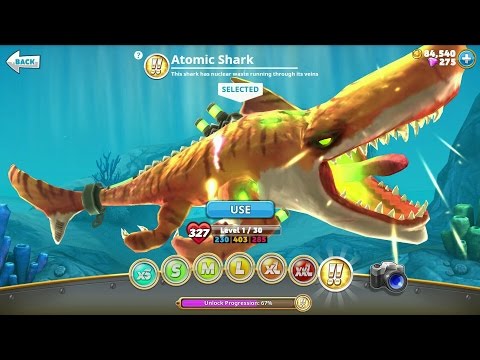 Hungry Shark World Atomic Shark Android Gameplay