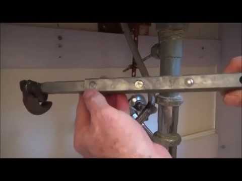 how to install shower drain p-trap